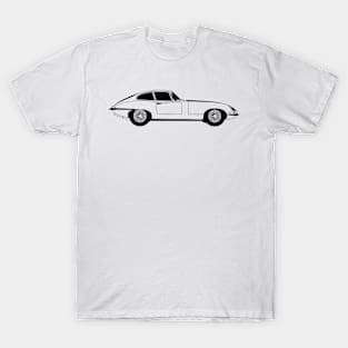 E-Type 60's Black Outline T-Shirt